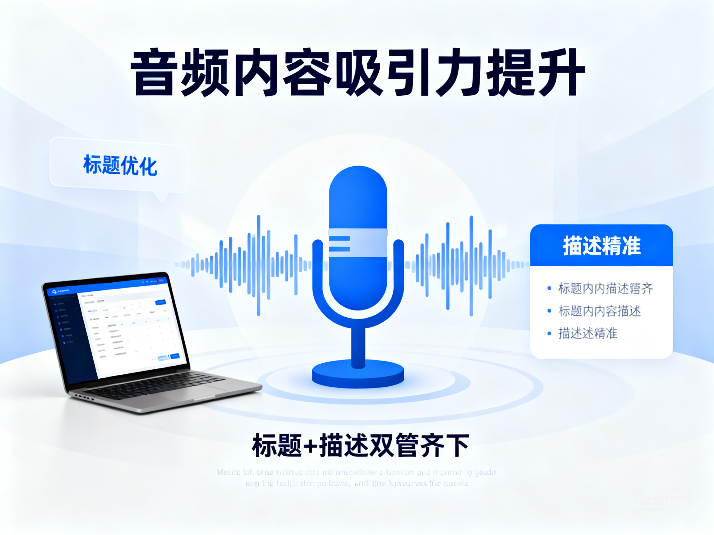 怎么让音频内容的标题和描述更抓⼈耳朵吸引听众