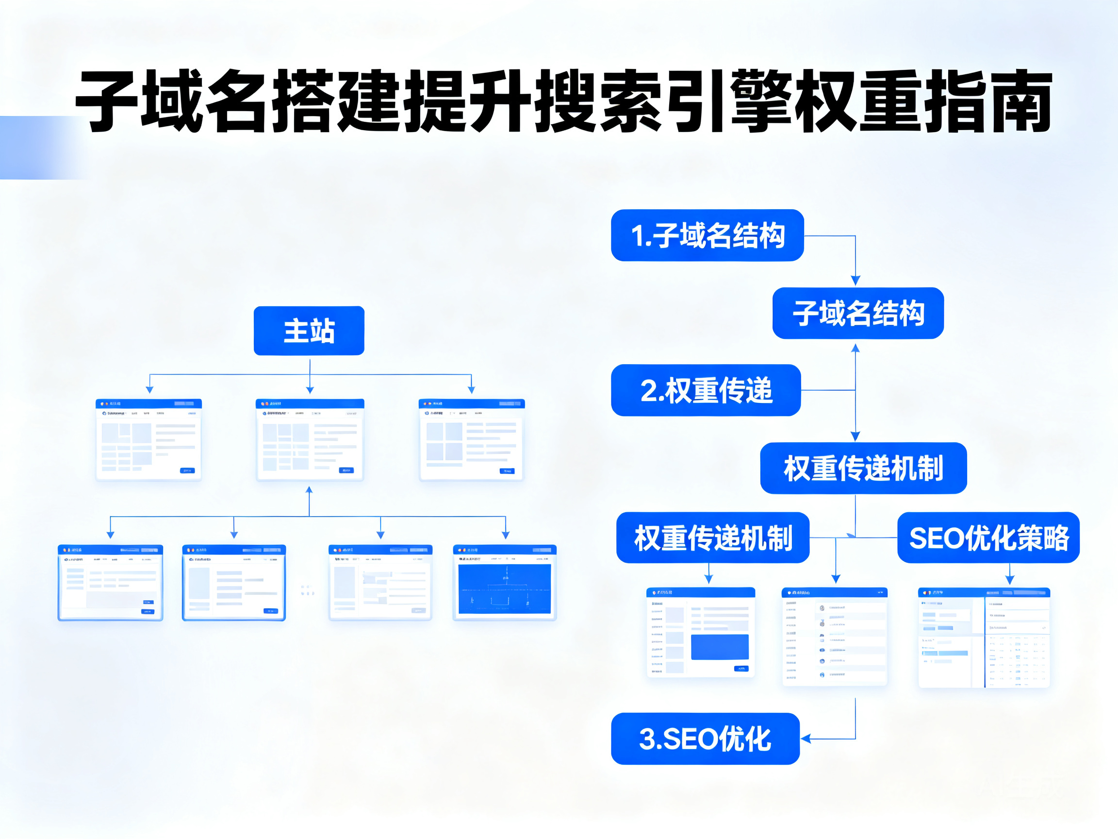 多站点布局时，如何通过子域名搭建实现搜索引擎权重提升