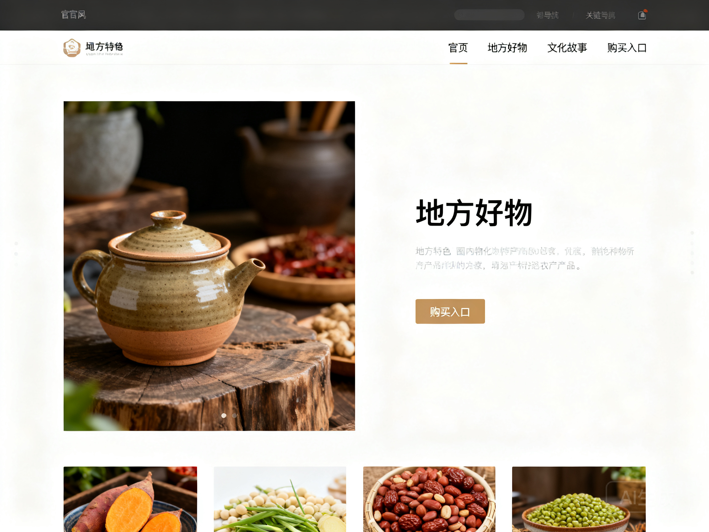 地方特色好物如何通过专属官网传递给更多人